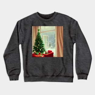 Christmas Eve with Joy of Love and Blessed This Year with Christmas Trees Warm Wishes Crewneck Sweatshirt